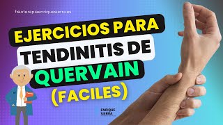 TENDINITIS DE QUERVAIN EJERCICIOS PARA CURARLA FÁCILES ✅ [upl. by Narruc778]