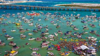 Crab Island Destin Florida BEST PLACE ON EARTH SPENT A DAY ON CRAB ISLAND IN DESTIN FLORIDA [upl. by Leruj]