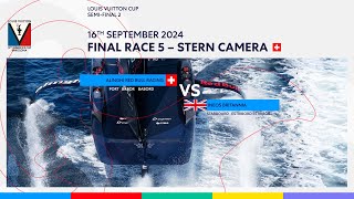 Louis Vuitton Cup SemiFinal Race 9 Port Entry Stern Camera  Alinghi Red Bull Racing [upl. by Noral401]