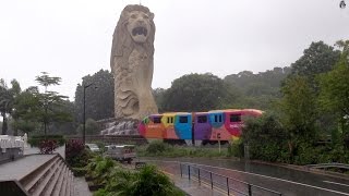 Singapores Sentosa Express Monorail unique view Ultra HD [upl. by Sherwood]