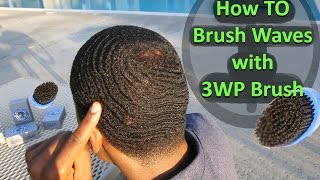 How to Brush 360 Waves with a 360WaveProcess Brush [upl. by Namruht651]