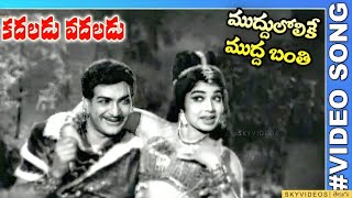 Kadaladu Vadaladu Movie Muddulolike Mudda Banthi Video Song NTR Jayalalitha skyvideostelugu [upl. by Ynnoj791]