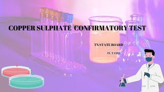 CONFIRMATORY TEST FOR COPPER SULPHATE  11 TH GRADE  காப்பர் சல்பேட் உப்பின் உறுதி சோதனை IN TAMIL [upl. by Ycnalc353]