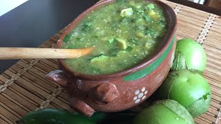 Salsa verde para tacos de canasta [upl. by Coopersmith]