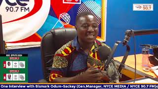 One On One Interview with Bismark OdumSackey  NYCE 907 FM in the Central Region of Ghana [upl. by Abner]