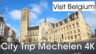 Visit MechelenMalines Belgium 4K  Virtual Sightseeing [upl. by Walford]