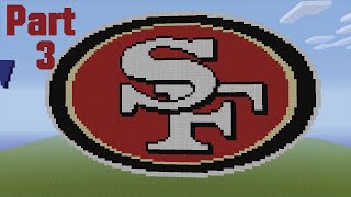 Minecraft How to Make the San Francisco 49ers  Lets Build Logos  Part 3 Tutorial [upl. by Stephenson284]