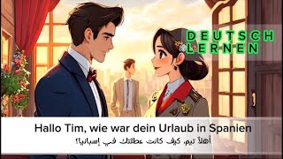 Hören amp sprechen B1  تعلم الألمانية  حوارات [upl. by Spillihp86]