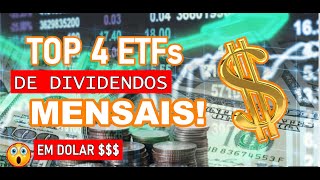 APRENDENDO A INVESTIR  4 ETFs AMERICANOS pagadores de dividendos MENSAIS INSANO [upl. by Body]