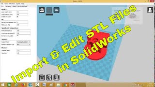 How to Import amp Edit STL files in SolidWorks [upl. by Lammond]