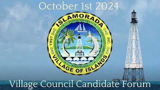 October 1st 2024 Village Council Candidate Forum [upl. by Adnuahsor]