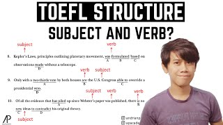 Cara MUDAH Jawab Soal TOEFL STRUCTURE bagian Written Expression Subject Verb Agreement [upl. by Naneek]