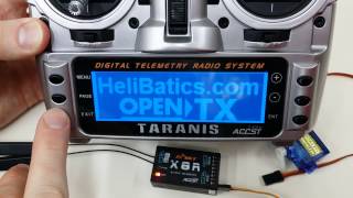 How to bind FrSky X8R receiver to Taranis X9D transmitter in D16 mode [upl. by Leahcin101]