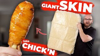 Trying the Tofu Skin Chicken Drumsticks from Emmymade [upl. by Lad]