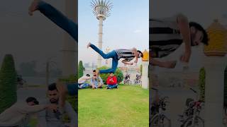 Gymnastic flipper ticktocksong flipstunt youtubevideo parkour [upl. by Ehcropal]