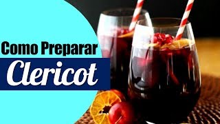 Como se prepara el Clericot  Cursos de Cocteleria [upl. by Ahsilat]