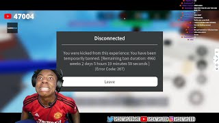 iShowSpeed Gets Banned for 1000 Years On Roblox For Hacking 😂 [upl. by Ocsirf]