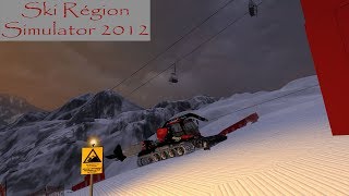 Pistenbully 600w Polar LTD  Damage piste du stade  Ski Région Simulator 2012 [upl. by Zeena731]