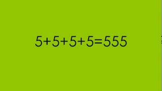 Number Challenge  5555555 riddle [upl. by Fauch]