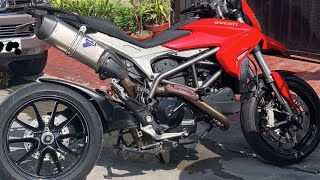 Termignoni Full system on Ducati Hyperstrada  Hypermotard 821 [upl. by Pestana]