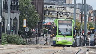 Journey On The London Tramlink Bombardier CR4000 From East Croydon To Addington Village [upl. by Zoldi]