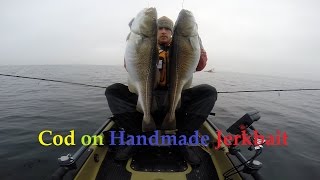 Aggressiv Cod on Jerkbait underwater strikes [upl. by Yrdnal557]