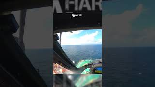 Coast Guard Medevac Rescue MH60 Jayhawk Pilot POV offshore Dauphin Island Alabama [upl. by Yraeg]