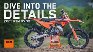 Take a closer look at the 75 new 2025 KTM 85 SX  KTM [upl. by Gilson340]