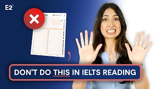 Dont do THIS in the IELTS Reading Test [upl. by Eronaele]