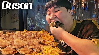 냉동삼겹살에 부산에있는 시원한 대선 소주랑같이먹방  Samgyeopsal Mukbang [upl. by Kciredec]