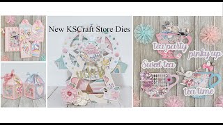 Ferris Wheel amp Tea Cup Shakers amp More  New KSCraft Cutting Dies  Project Share [upl. by Eerej483]