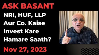 NRI HUF LLP Aur Co Kaise Invest Kare Hamare Saath [upl. by Carson]