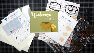 Diamond Press quotMoving On Upquot Stamps and Dies Set Review Tutorial [upl. by Htinek]