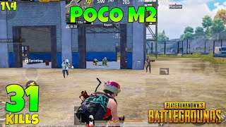 Poco M2 Pubg Gameplay 31 Kills  Smooth  Extreme 60 Fps Gyroscope Always on  ftPoco M2 [upl. by Priestley]