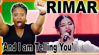 RIMAR  AND I AM TELLING YOU IM NOT GOING  ROAD TO GRAND FINAL  Indonesian Idol 2021REACTION [upl. by La]