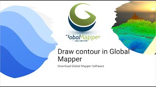 Draw contour in Global Mapper  Download Global Mapper Software for free  Google Earth Contour [upl. by Goldi]