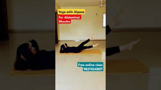 yoga for abdominal muscles free online class contact 9827454807 [upl. by Karena78]