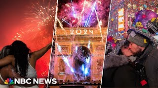 Watch New Years 2024 celebrations from around the world [upl. by Amluz]