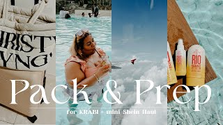 Pack With Me For KRABI 🏝️ amp PlusSize Shein Haul  Ash Edward [upl. by Yerocal664]