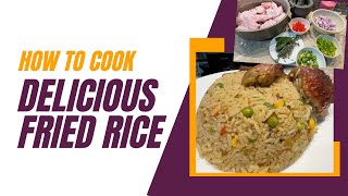 How to make delicious fried rice  Secret Ingredient  cook with me  EASY RECIPE [upl. by Airalednac285]