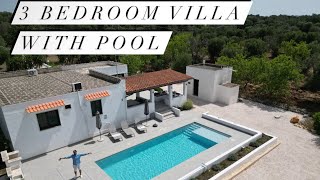 3 bedroom villa with pool for sale by the beautiful town of Ceglie Messapica in Puglia [upl. by Tarryn]