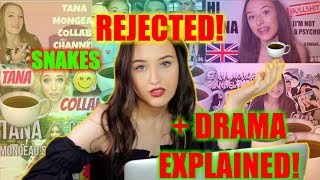 Reacting to Tana Mongeaus Collab Channel TRASH amp SPILLING TEA exposed [upl. by Danika]