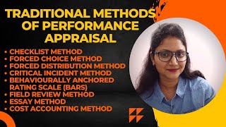 Traditional Methods of Performance Appraisal  Checklist Method  Forced choice  Critical Incident [upl. by Seroka540]