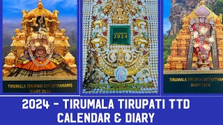 TTD 2024 Calendar amp TTD 2024 Diary  Tirumala Tirupati  Live Video [upl. by Anuqahs]