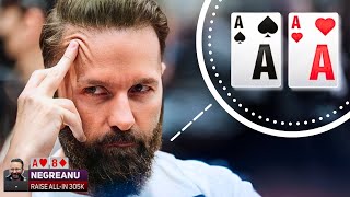 When Daniel Negreanu Realizes Hes Up Against Aces [upl. by Anitsahs45]