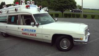 1973 Cadillac MillerMeteor quot Lifeliner quot hightop ambulance [upl. by Akimik108]