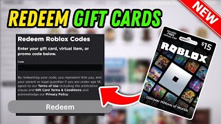 How To Redeem Gift Cards On Roblox 2024 UPDATED [upl. by Ainatit592]