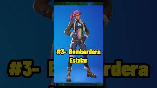 🏅MEJORES SKINS de la BOMBARDERA en FORTNITE [upl. by Enrobialc]