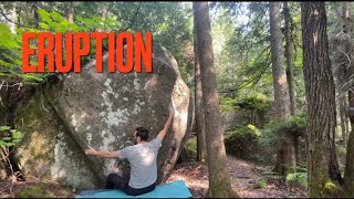 Eruption V4 ✅ VALDAVID 🇨🇦 Secteur Les Hommes  Bouldering 🪨 [upl. by Marva]