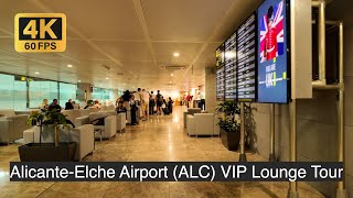 Alicante Elche Airport ALC VIP Lounge Tour in 4K [upl. by Ahsinar884]